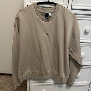 Adidas Taupe Crewneck Sweatshirt